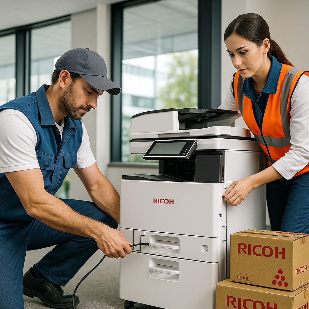 Cambio de tóner en fotocopiadora Ricoh